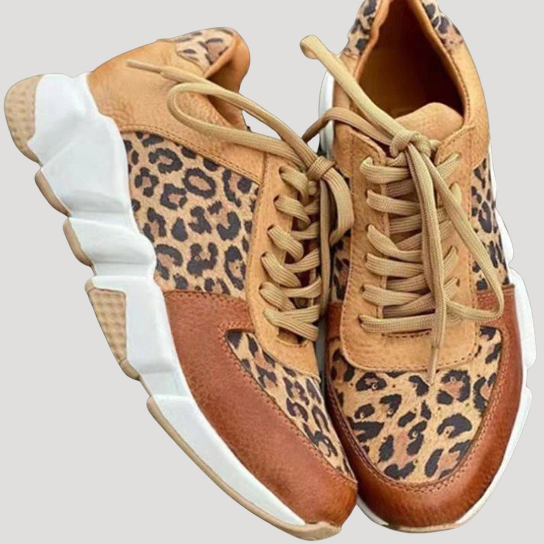 Women’s spring animal print trainers