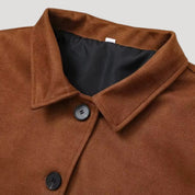 Women’s suede oversized winter jacket