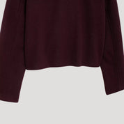 Wool-blend structured button-up jacket