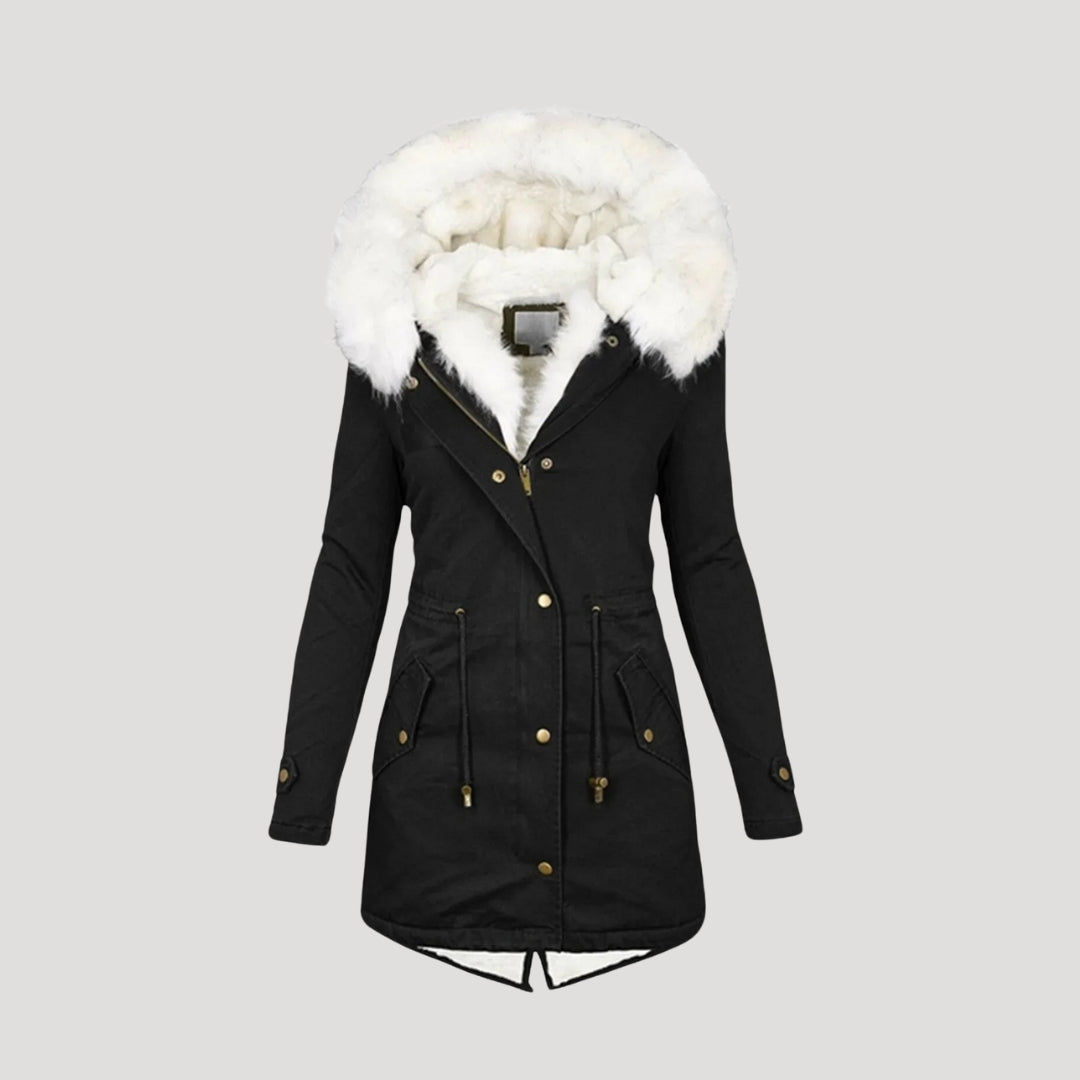 Premium women's parka coat