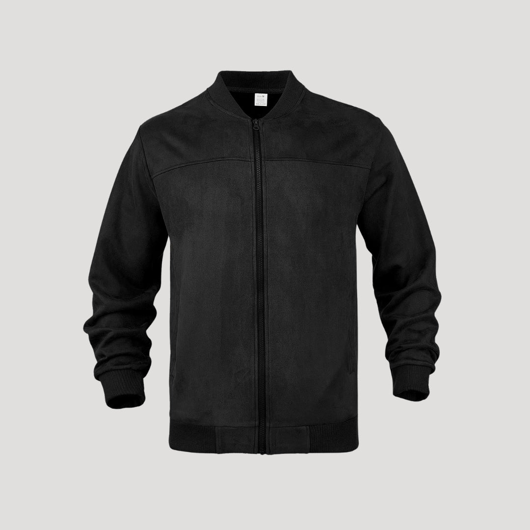 Men’s lightweight suede bomber harrington jacket