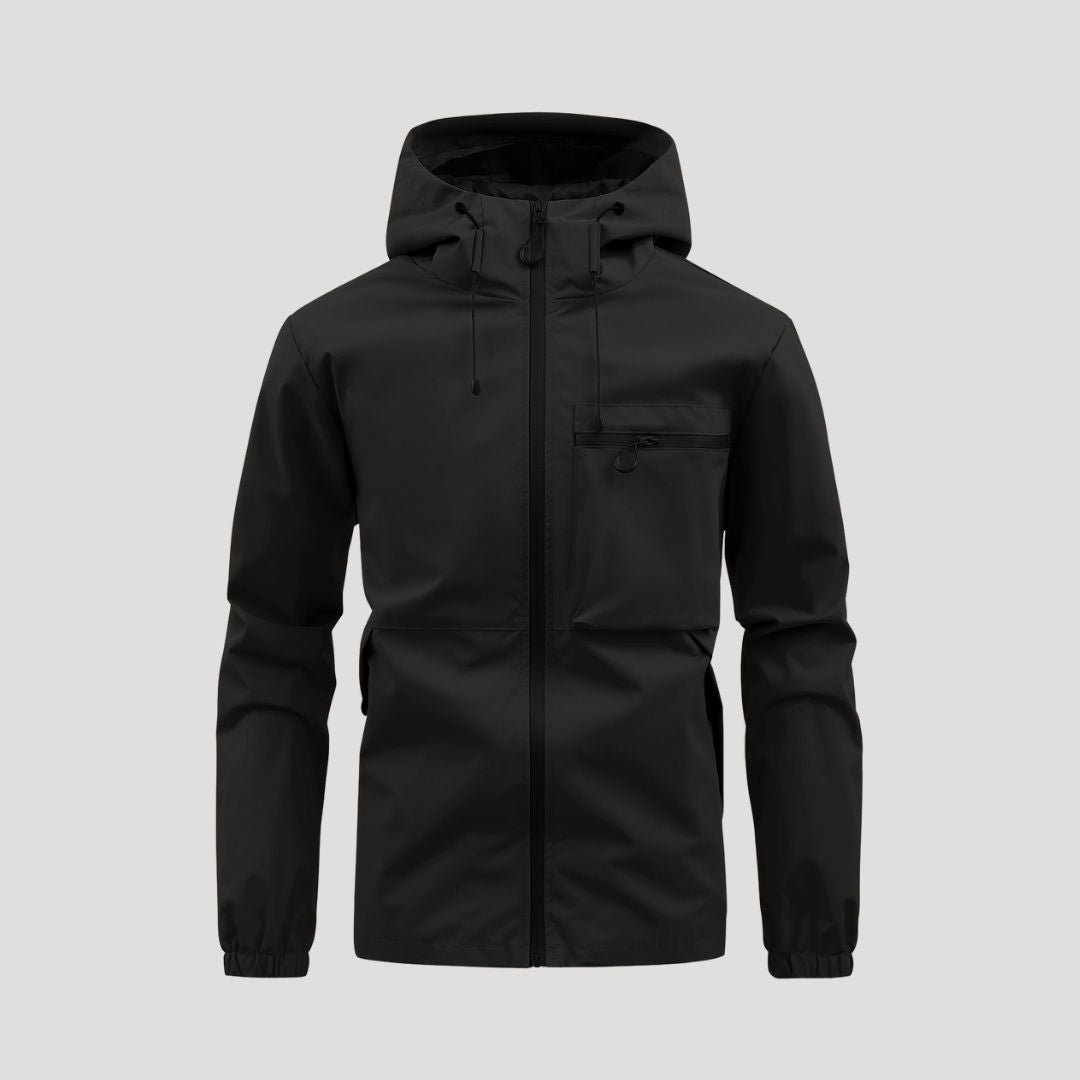 Men’s waterproof winter windbreaker rain jacket