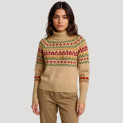 Women’s fair isle chunky knit oversized winter jumper