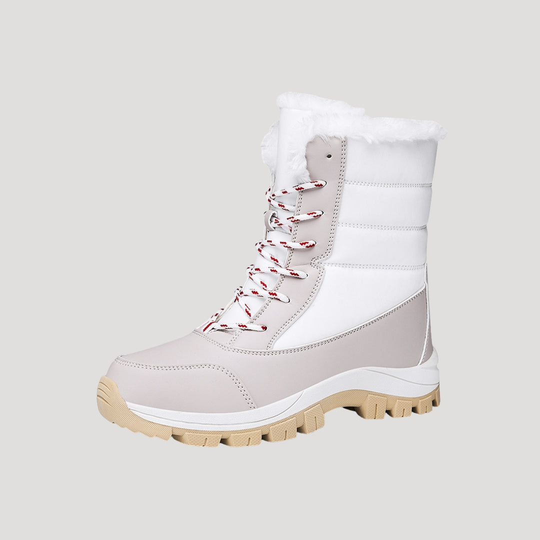 Women’s winter snow boots waterproof fur lined lace up