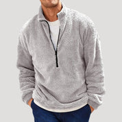 Men fleece half-zip pullover