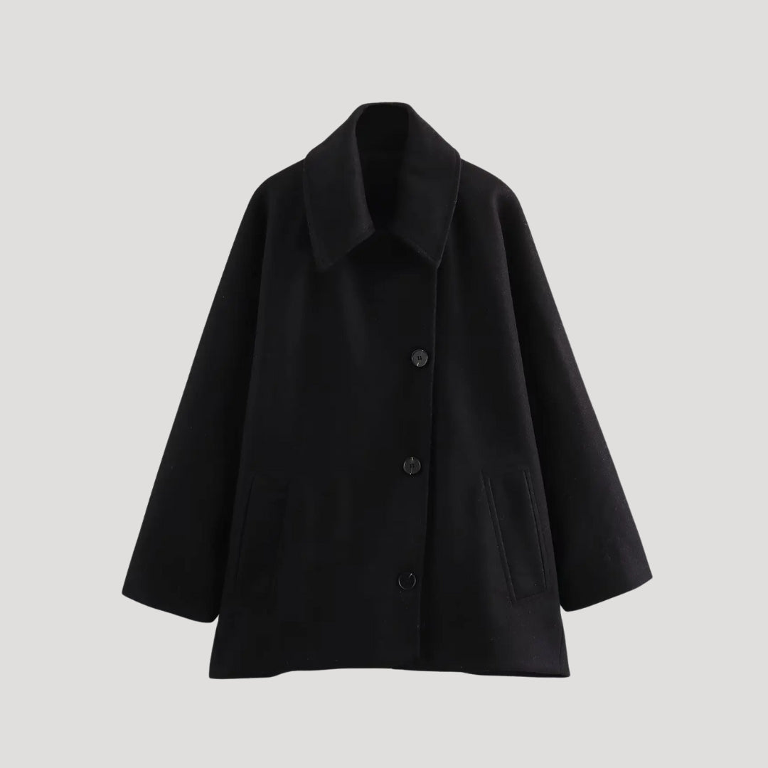 Women classic wool blend coat