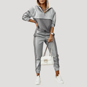 Women’s zip up hoodie tracksuit set loungewear