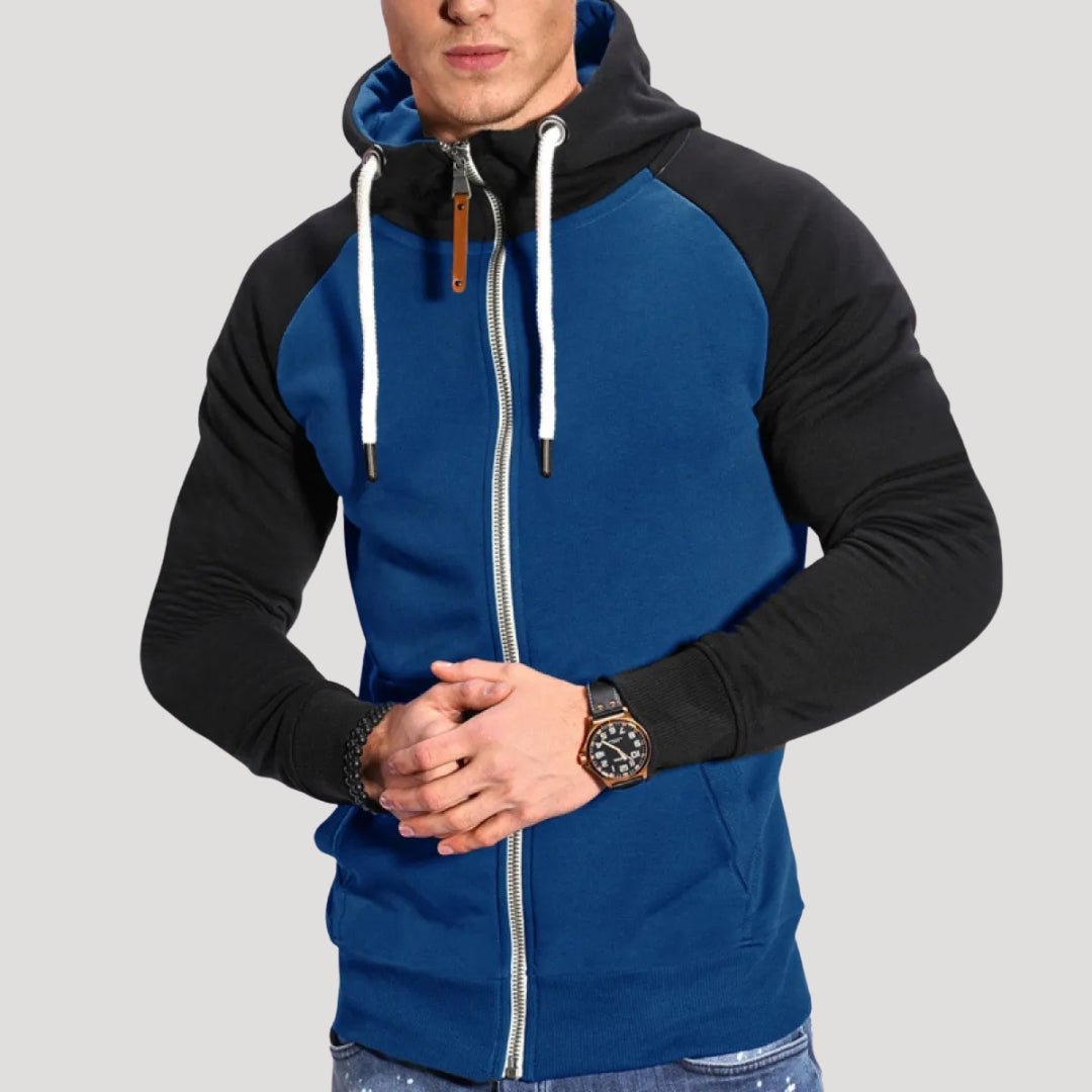 Men’s zip up hooded sweatshirt full zip hoodie