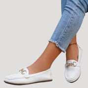 Women’s slip on loafers flat smart casual shoes