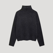 Women high neck knit jumper