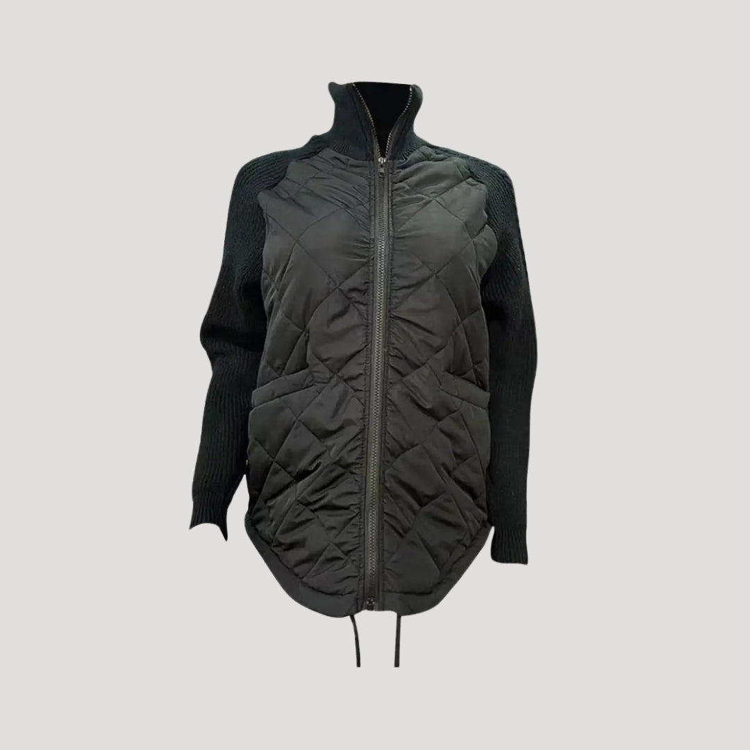 Women’s quilted zip up jacket – padded winter coat