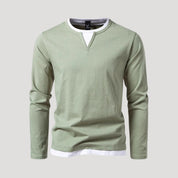 Men's casual long-sleeve tee