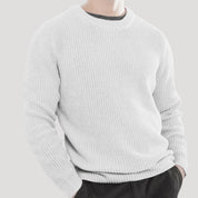 Men’s wool knit crew neck winter jumper
