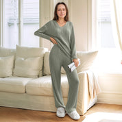 Cozy ribbed lounge set