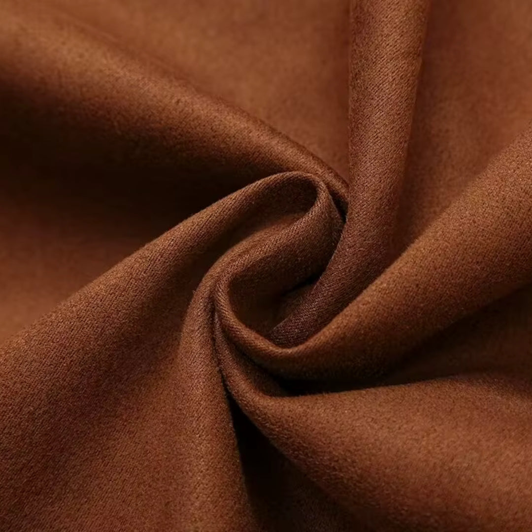 Women’s suede oversized winter jacket