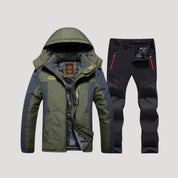 Men’s waterproof down winter ski coat set