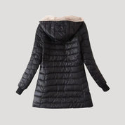 Women padded fleece-lined winter coat