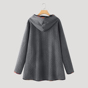 Women’s winter coat fleece hooded long jacket