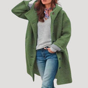 Women’s winter coat long wool blend oversized jacket